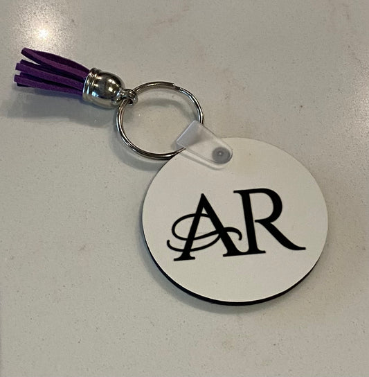 AR Keychain Round w/Tassel